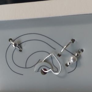 IAm Sterling Silver 925 Cartilage Earrings. Helix, Tragus New